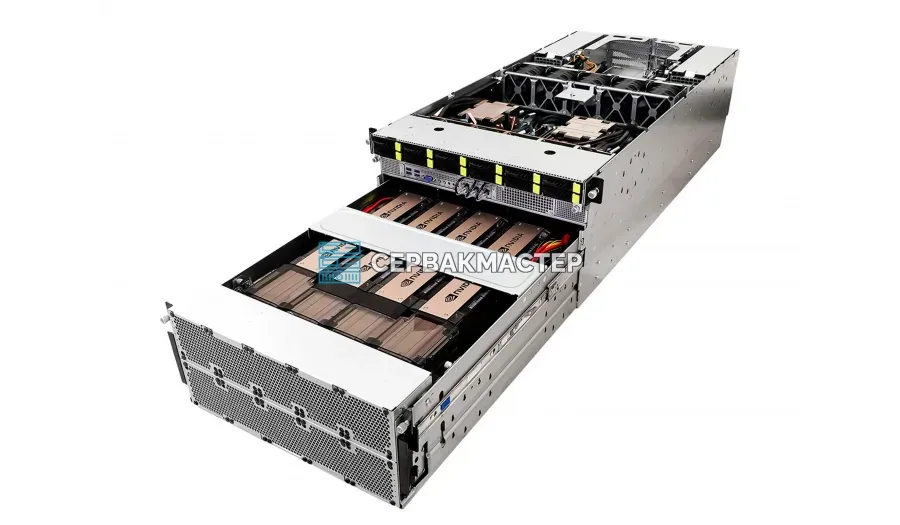 Supermicro 4124GS-TNR: 6× NVIDIA H100 80GB + 2× AMD EPYC 7773X — AI-сервер в СервакМастер