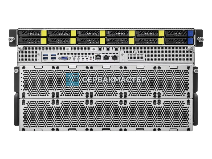 Сервер ASRock Rack 6U8X-GNR2 SYN H200 на 8× NVIDIA H200 SXM 141GB, 6U