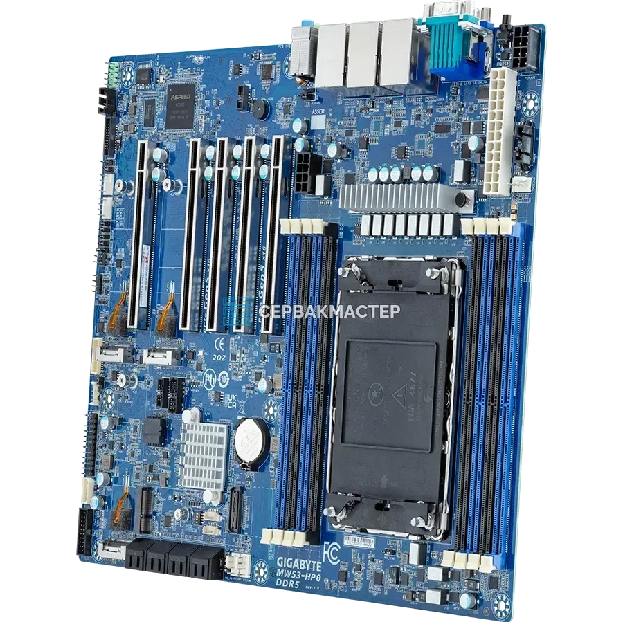 Материнская плата Gigabyte MW53-HP0 Rev 1.x/3.x (ATX, LGA4677, 8 DIMM) — купить в СервакМастер