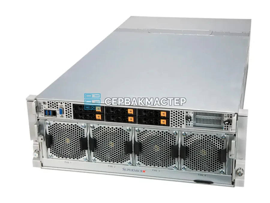 Сервер Supermicro SYS-420GP-TNAR+ с 8× NVIDIA A100 SXM 80GB (640 ГБ HBM2e)