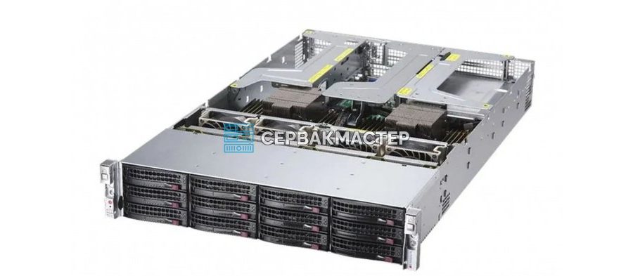 Сервер Supermicro AS-2023US-TR4 2U 12LFF на AMD EPYC 7001/7002, 128 ГБ DDR4