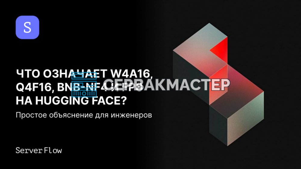 W4A16, Q4F16, BNB-NF4 и FP8 на Hugging Face: как читать суффиксы квантизации
