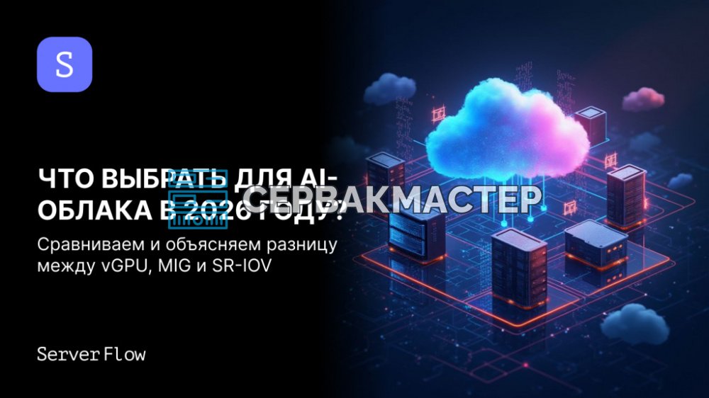 vGPU, MIG или SR-IOV: как поделить GPU в AI-облаке в 2026 году