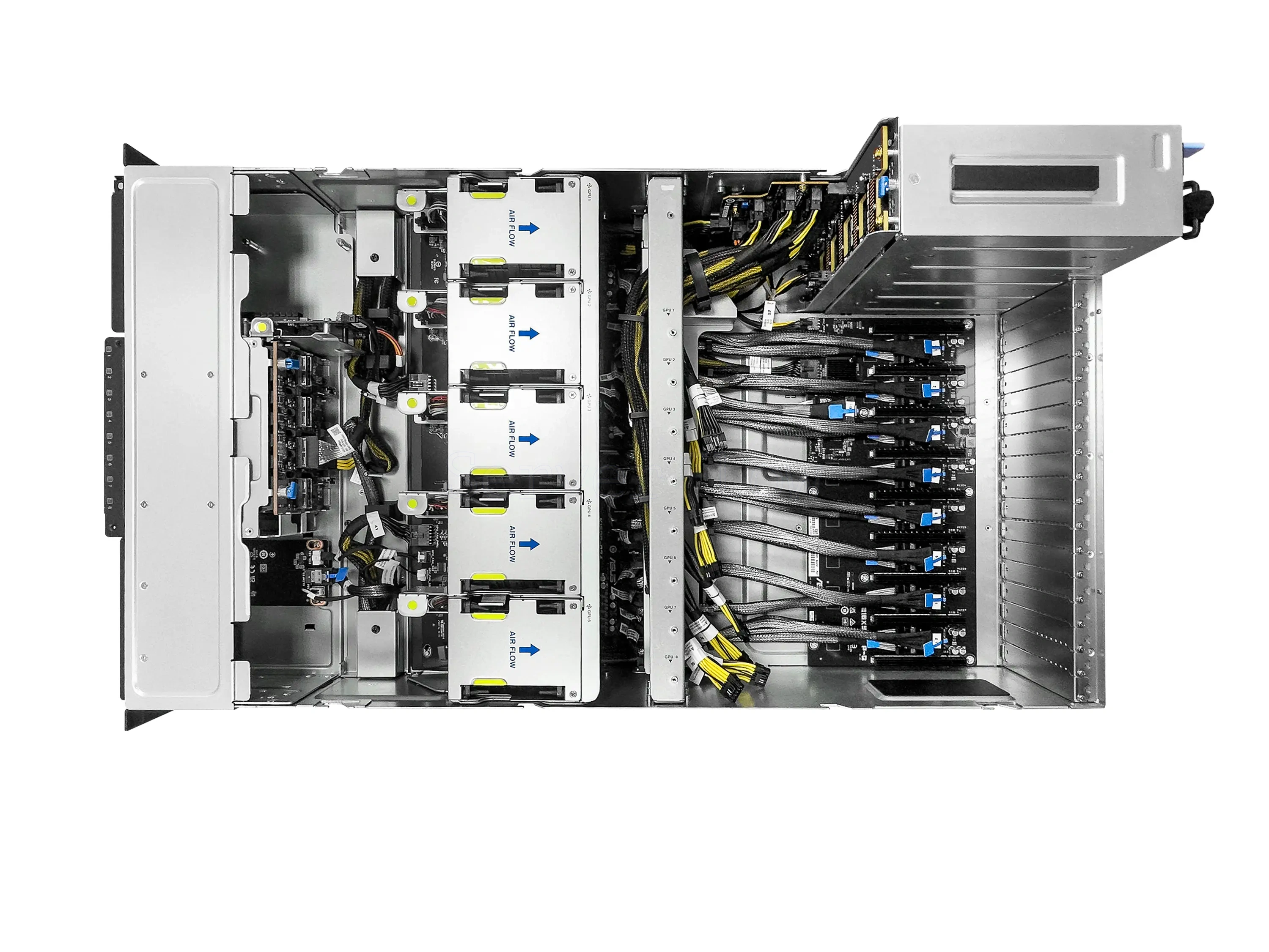Сервер ASUS ESC8000A-E13-DR с 8× RTX PRO 6000 Blackwell 96GB, 2× EPYC 9174F и RAM 256GB — купить в СервакМастер