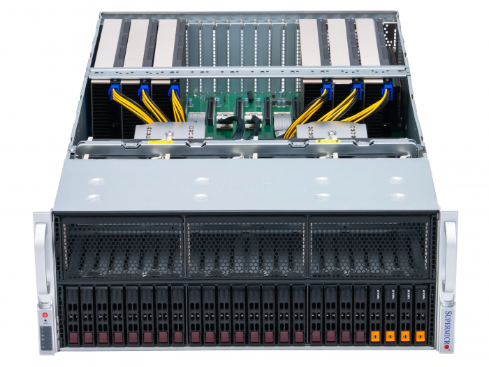 Сервер ASUS ESC8000A-E13-DR с 8× RTX PRO 6000 Blackwell 96GB, 2× EPYC 9174F и RAM 256GB — купить в СервакМастер