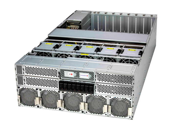 Сервер ASUS ESC8000A-E13-DR с 8× RTX PRO 6000 Blackwell 96GB, 2× EPYC 9174F и RAM 256GB — купить в СервакМастер