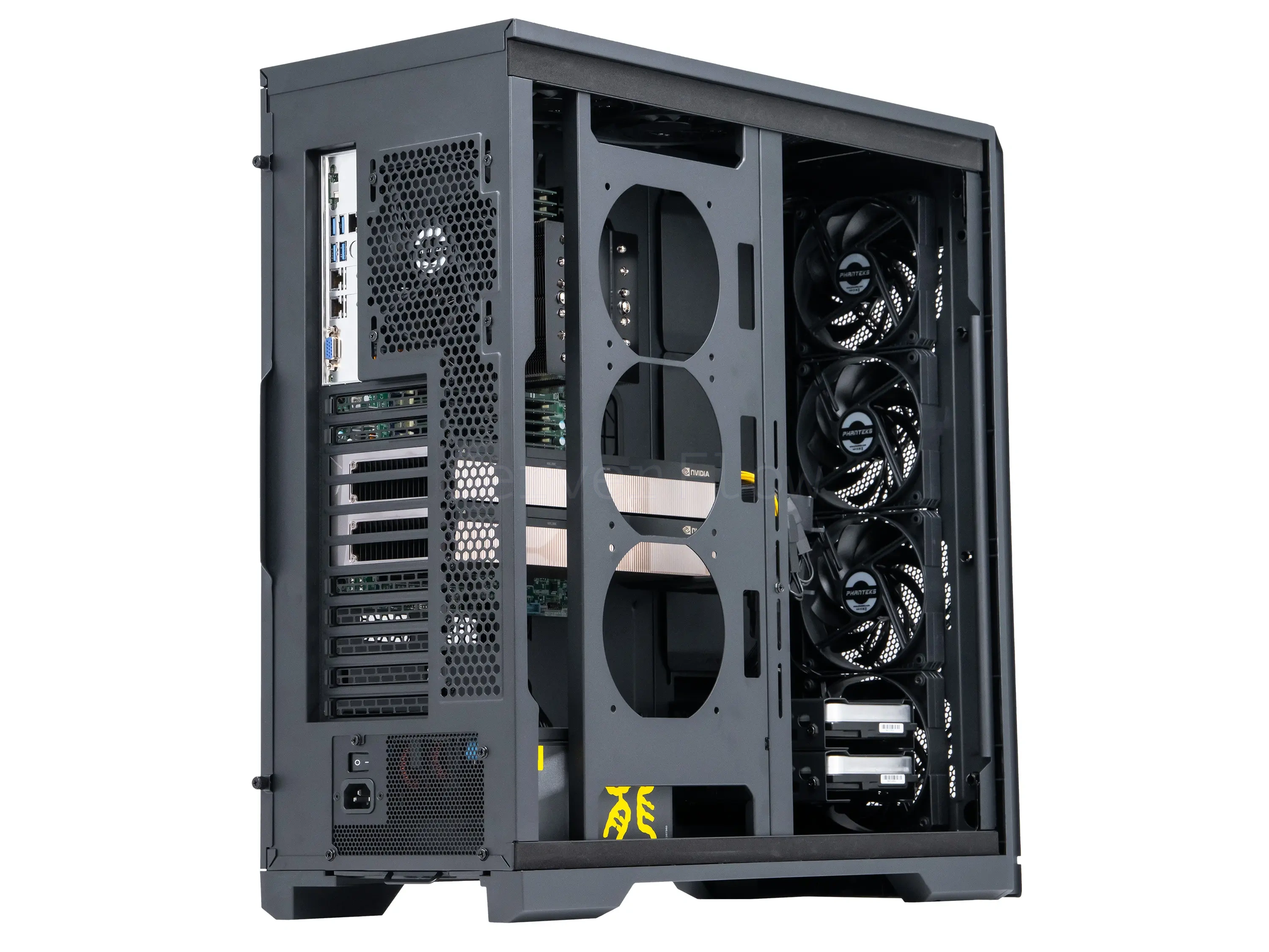 ИИ-сервер Phanteks Enthoo Pro 2 Server Edition с 2× NVIDIA A100 40GB и AMD EPYC 9354 — купить в СервакМастер