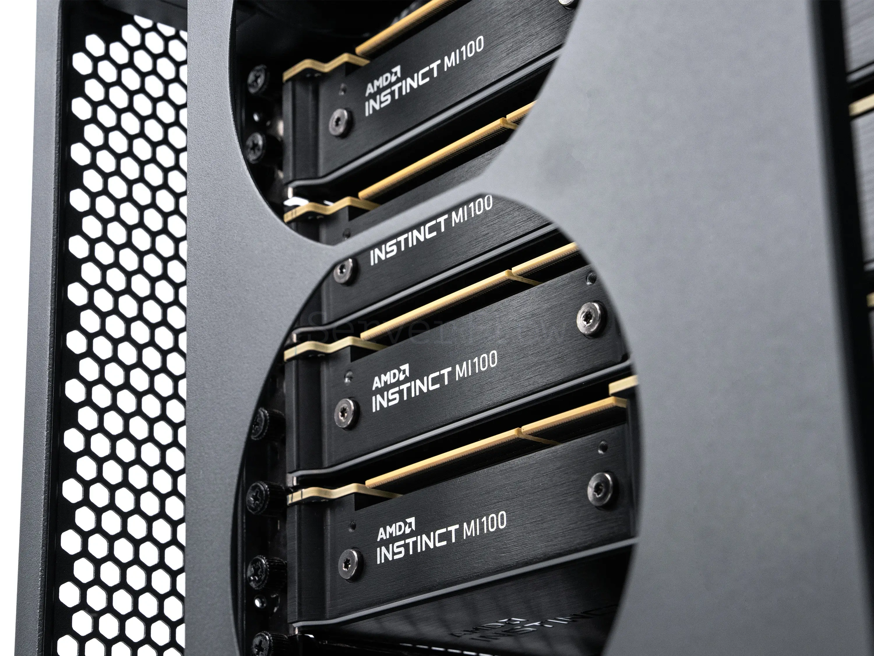 Сервер для ИИ Phanteks Enthoo Pro 2 Server Edition: 4× AMD Instinct MI100 32GB + EPYC 7702 + 512GB RAM — купить в СервакМастер