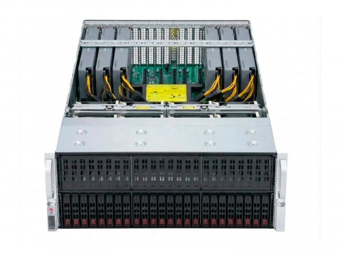 Сервер Supermicro 4028GR-TR с 6× AMD Radeon AI PRO R9700 32GB и 2× Intel Xeon E5-2697Av4 — купить в СервакМастер