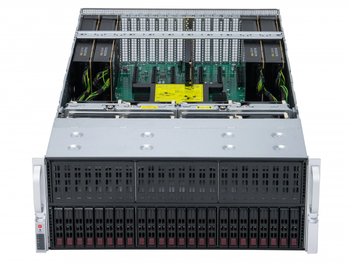 Сервер Supermicro 4028GR-TR с 6× AMD Radeon AI PRO R9700 32GB и 2× Intel Xeon E5-2697Av4 — купить в СервакМастер
