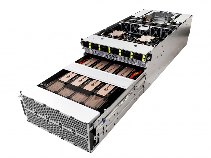 Купить Supermicro 4124GS-TNR с 6× NVIDIA H100 80GB и 2× AMD EPYC 7773X — AI-сервер в СервакМастер