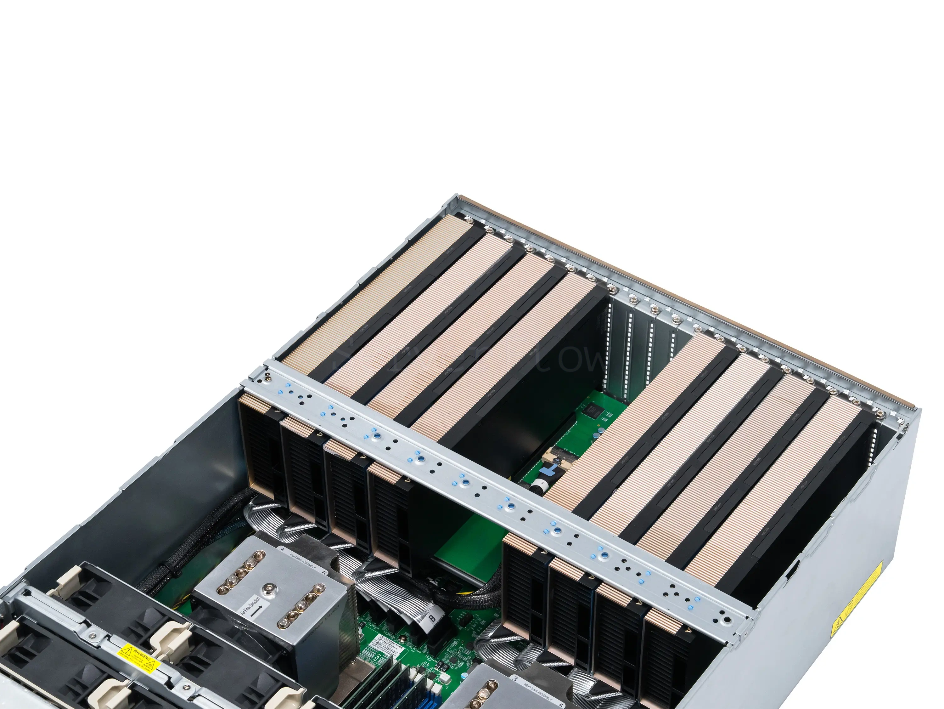 Supermicro 4125GS-TNRT — сервер с 8× NVIDIA H100 80GB и двумя AMD EPYC 9354 для ИИ-задач