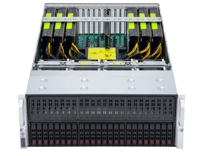 Supermicro AS-2023US-TR4 — сервер с 3× NVIDIA Tesla V100 32GB, 2× AMD EPYC 7502 и 512 ГБ RAM в СервакМастер